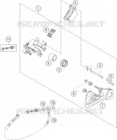 REAR BRAKE CALIPER for KTM SX-F 2018