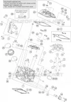 CYLINDER HEAD REAR for KTM SUPERDUKE 2017