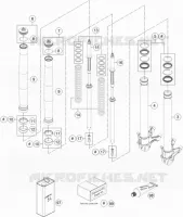 FRONT FORK (PARTS) for KTM SUPERDUKE 2017