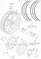FRONT WHEEL for KTM SUPERDUKE 2017