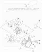 REAR BRAKE CALIPER for KTM SUPERDUKE 2017