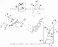 REAR BRAKE MASTER CYLINDER for KTM SUPERDUKE 2017