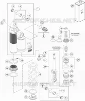 SHOCK ABSORBER (PARTS) for KTM SUPERDUKE 2017