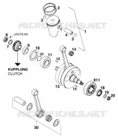 CRANKSHAFT / PISTON for KTM SX 1997