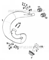EXHAUST for KTM SX 1997