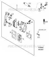 FRONT BRAKE CALIPER for KTM SX 1997