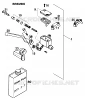 FRONT BRAKE MASTER CYLINDER for KTM SX 1997