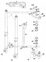 FRONT FORK / TRIPLE CLAMP for KTM SX 1997