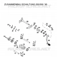 GEAR SHIFTING MECHANISM for KTM SX 1997
