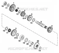 GEARBOX COUNTERSHAFT for KTM SX 1997