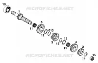 GEARBOX MAIN SHAFT for KTM SX 1997