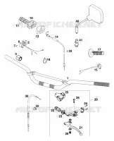 HANDLEBAR / CONTROLS for KTM SX 1997