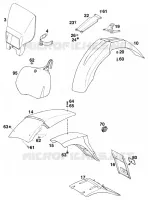 PLASTICS for KTM SX 1997