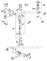 REAR BRAKE MASTER CYLINDER for KTM SX 1997