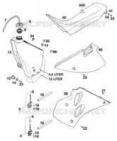 TANK / SEAT for KTM SX 1997