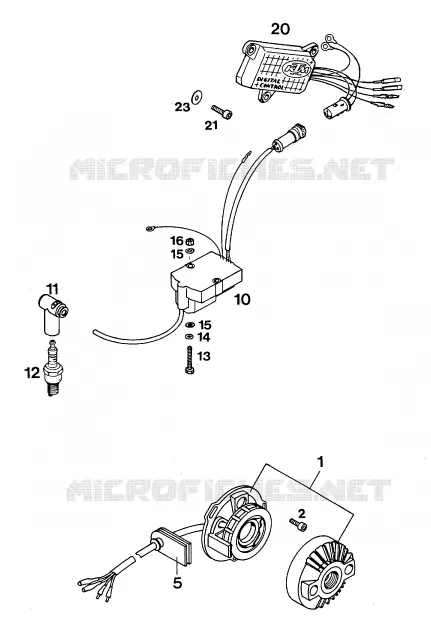 IGNITION SYSTEM KTM MOTO 250 1994 SX  250 SX MARZOCCHI/OHLINS