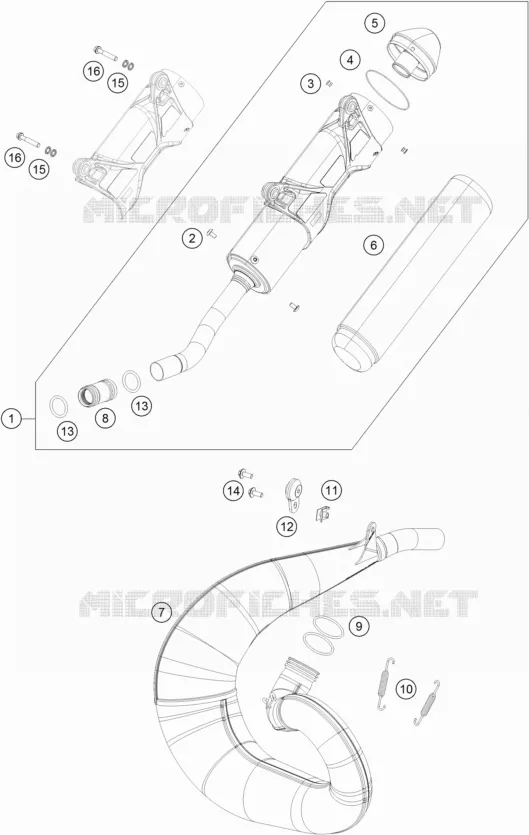 EXHAUST KTM MOTO 250 2018 SX  250 SX