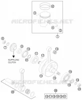 CRANKSHAFT / PISTON for KTM SX 2015