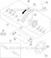 FRONT WHEEL for KTM SX 2015