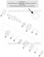 GEARBOX MAIN SHAFT for KTM SX 2015