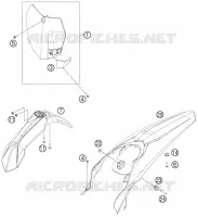 PLASTICS for KTM SX 2015