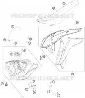 TANK / SEAT for KTM SX 2015