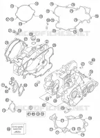 CRANKCASE for KTM SX 2008