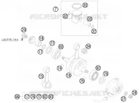CRANKSHAFT / PISTON for KTM SX 2008