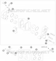 FRONT BRAKE CALIPER for KTM SX 2008