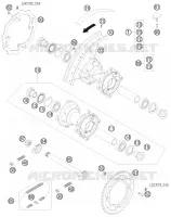 REAR WHEEL for KTM SX 2008