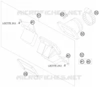REED VALVE CASE for KTM SX 2008