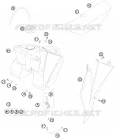 TANK / SEAT for KTM SX 2008