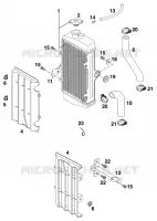 COOLING SYSTEM for KTM SX 1999
