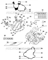 CRANKCASE for KTM SX 1999