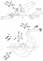 EXHAUST for KTM SX 1999