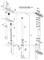 FRONT FORK / TRIPLE CLAMP for KTM SX 1999