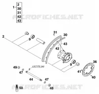 FRONT WHEEL for KTM SX 1999