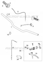 HANDLEBAR / CONTROLS for KTM SX 1999