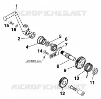 KICK STARTER for KTM SX 1999
