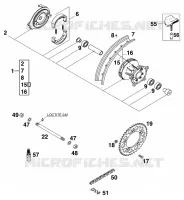 REAR WHEEL for KTM SX 1999