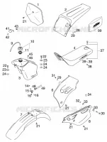 TANK / SEAT for KTM SX 1999
