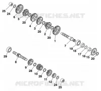 TRANSMISSION for KTM SX 1999