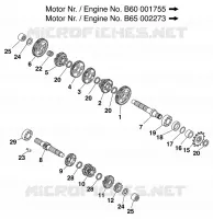 TRANSMISSION for KTM SX 1999