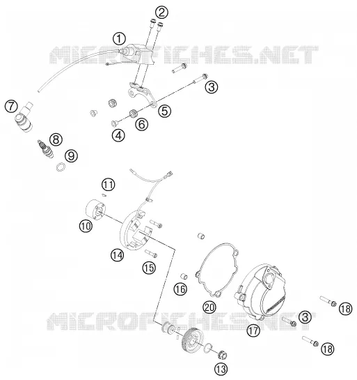 IGNITION SYSTEM KTM MOTO 50 2013 SX  50 SX MINI