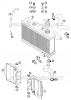 COOLING SYSTEM for KTM SX 2004