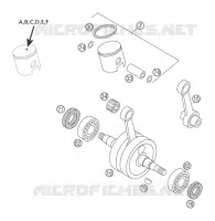 CRANKSHAFT / PISTON for KTM SX 2004