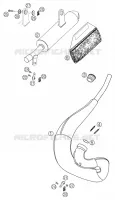 EXHAUST for KTM SX 2004