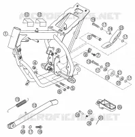 FRAME for KTM SX 2004