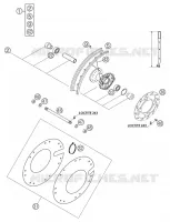 FRONT WHEEL for KTM SX 2004