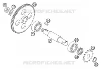 GEARBOX COUNTERSHAFT for KTM SX 2004